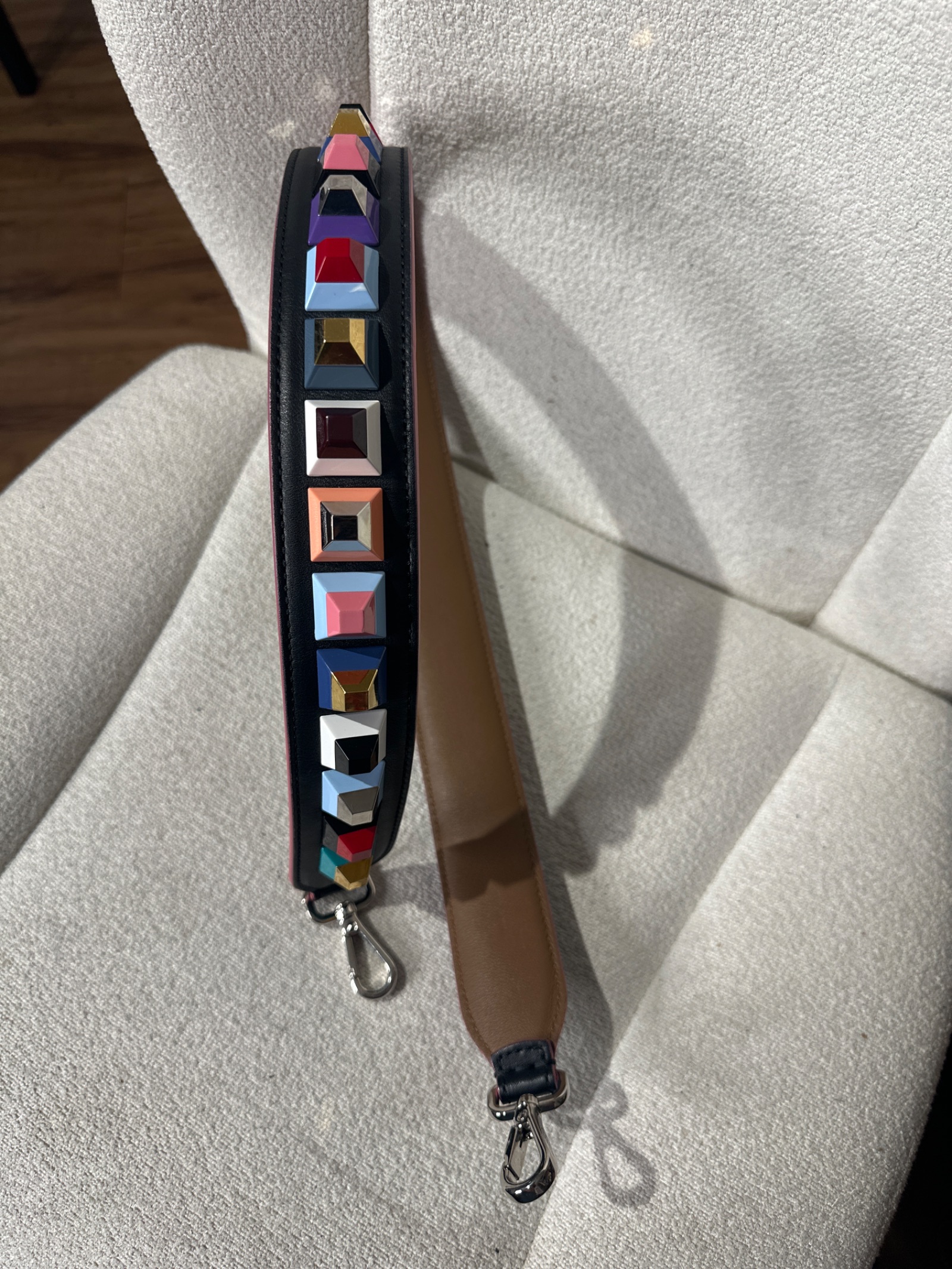 Fendi Strap You Multicolor Studded Shoulder Strap — photo 6