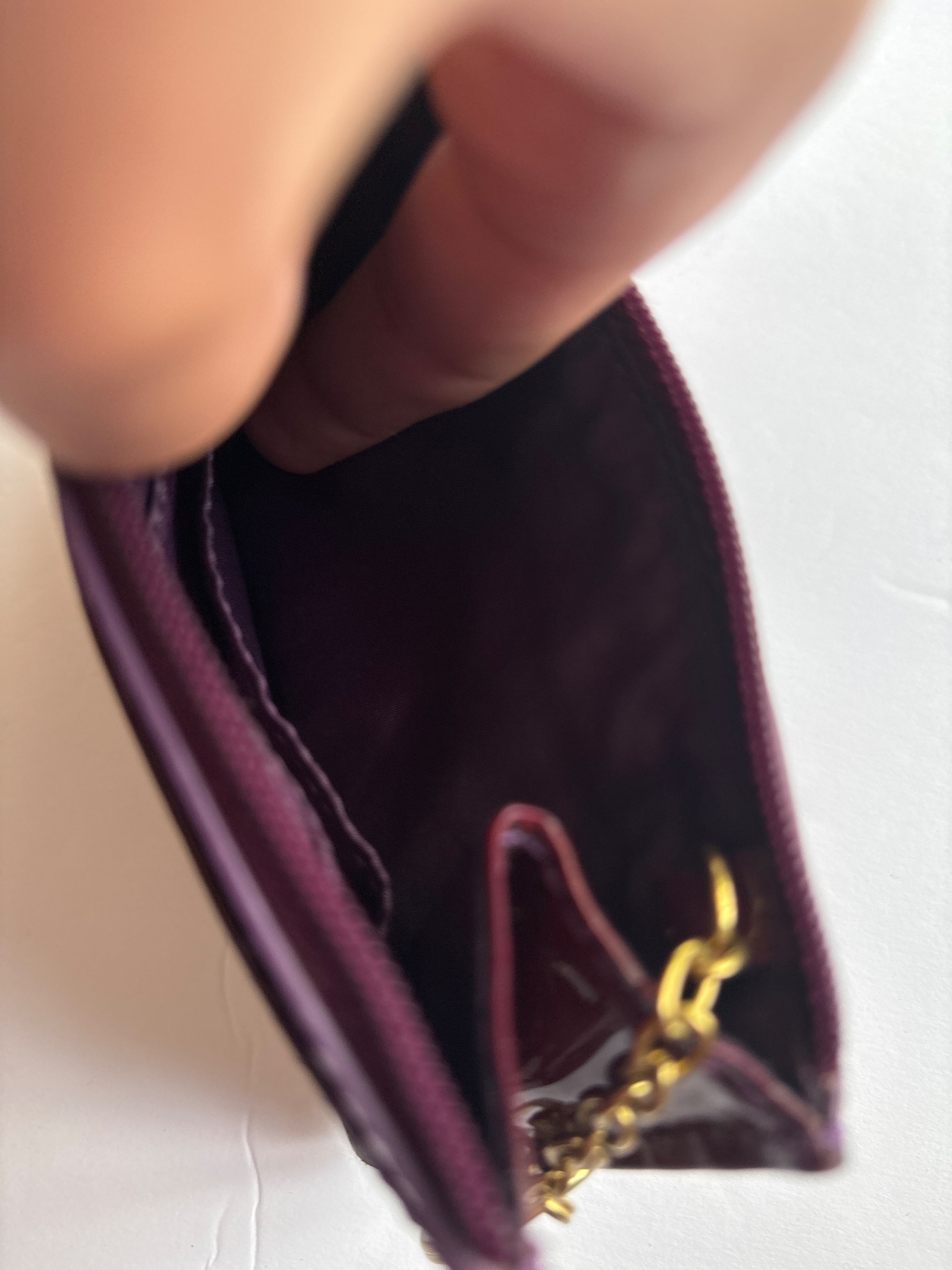 Coach Embossed Patent Leather Key Pouch — photo 6