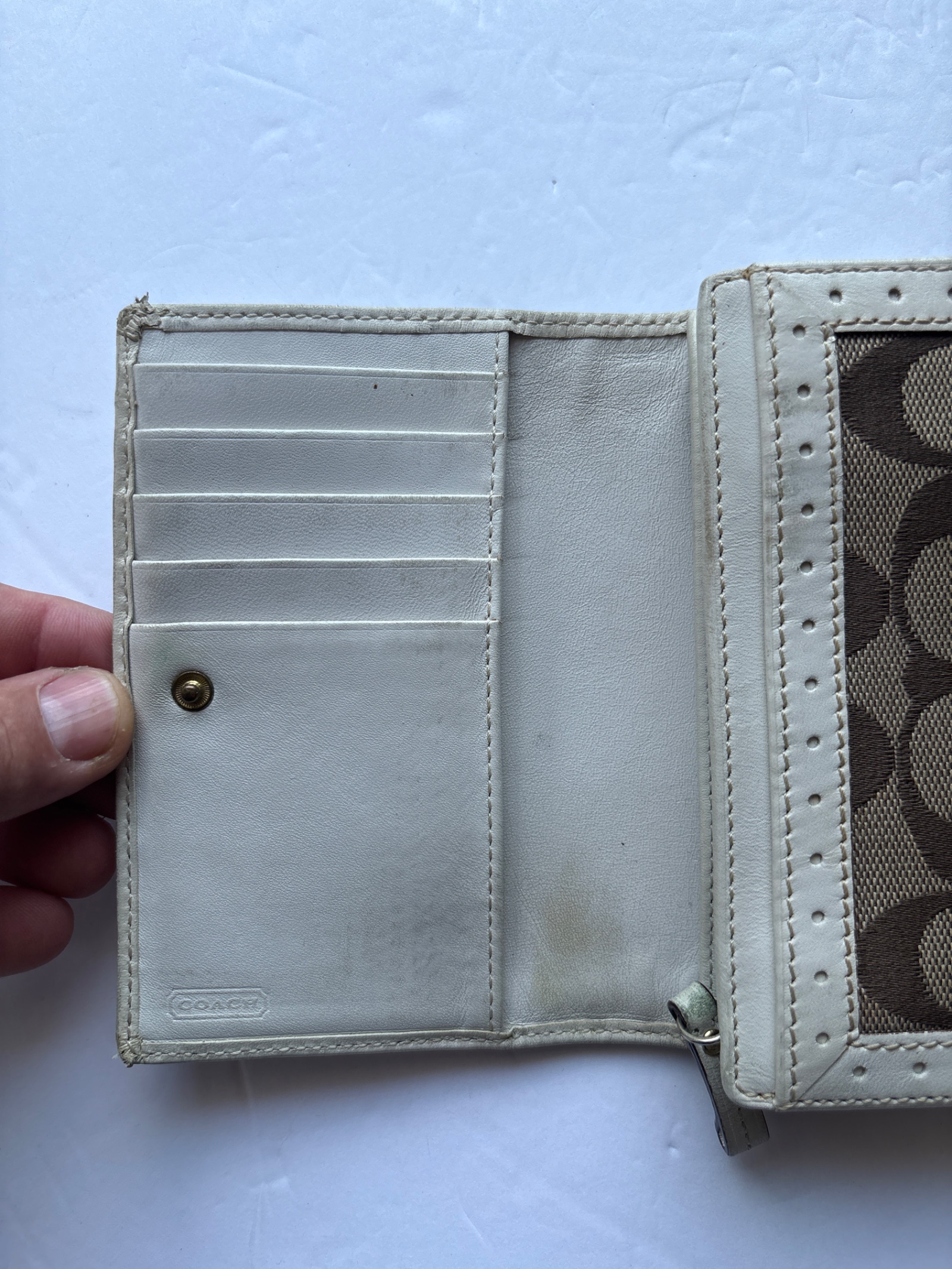 Coach Signature Canvas and Leather Wallet — photo 4