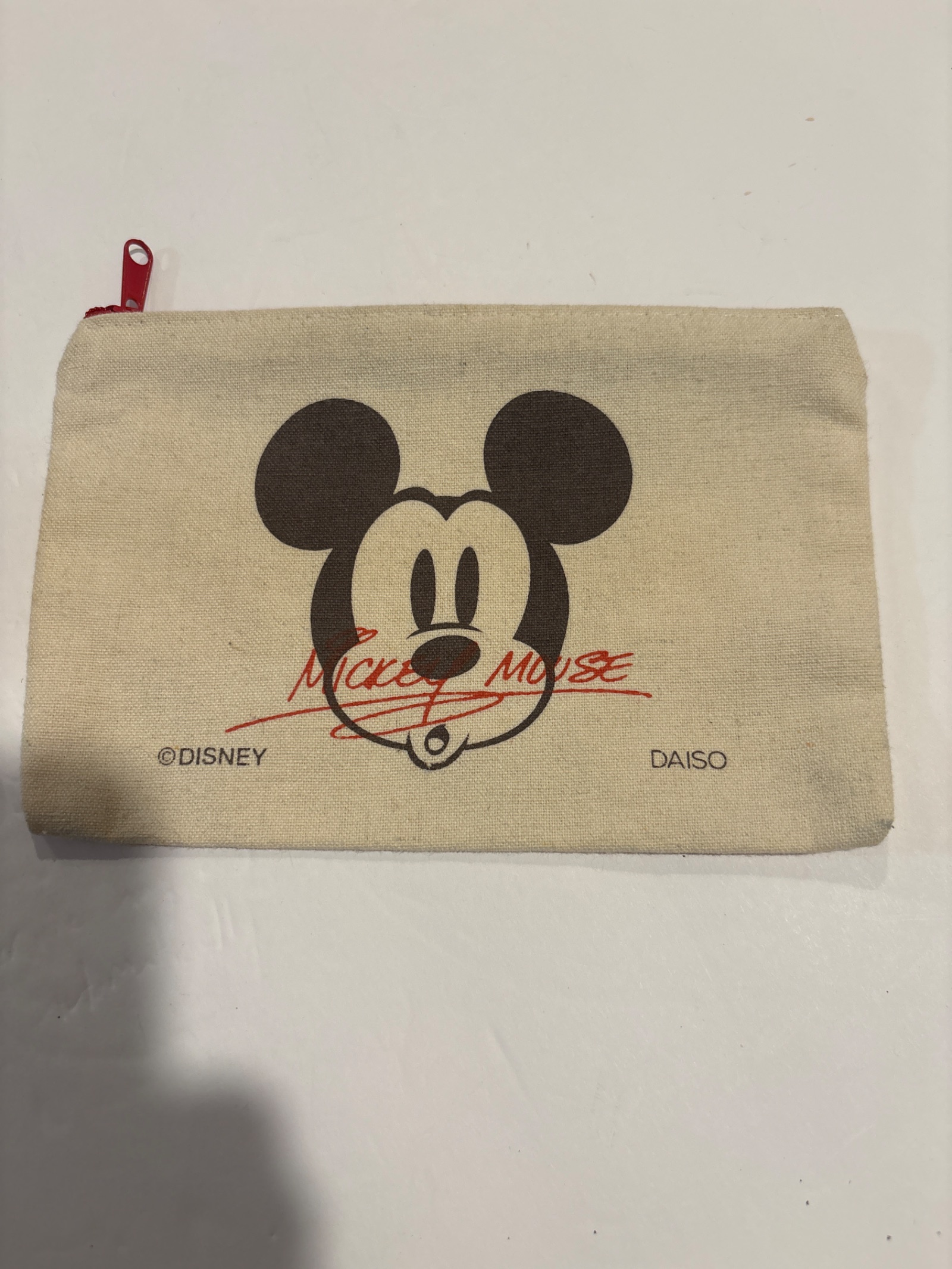 Disney Mickey Mouse Canvas Pouch by Daiso — photo 2