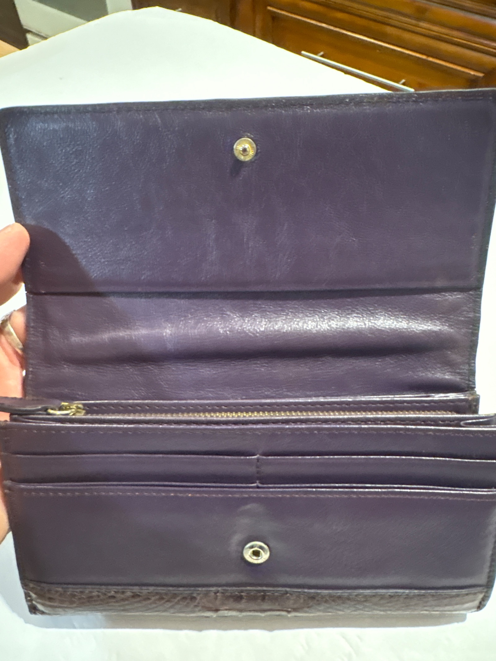 Alligator Skin Leather Wallet — photo 4