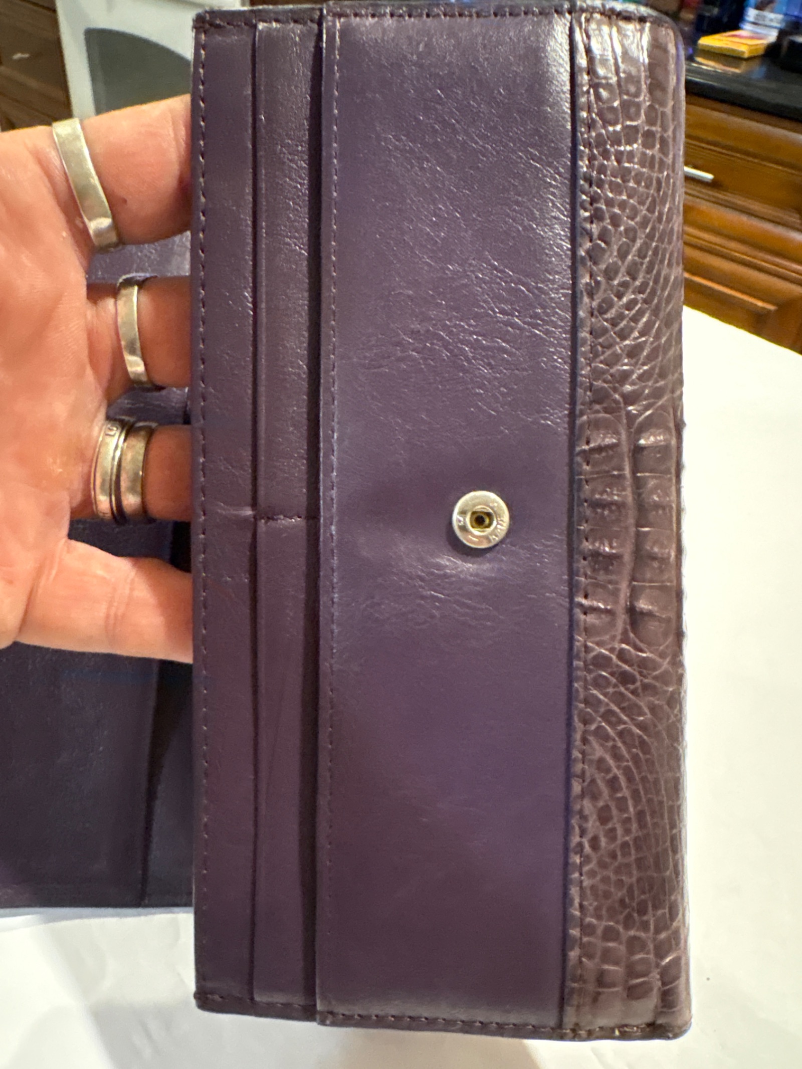 Alligator Skin Leather Wallet — photo 5