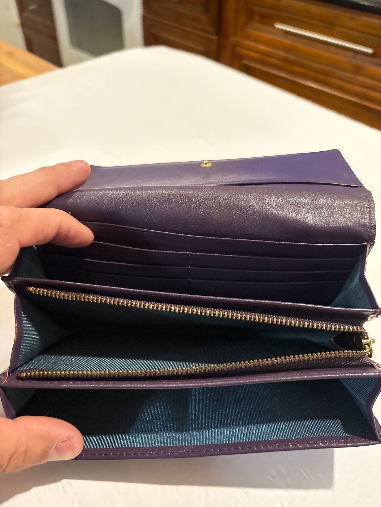 Alligator Skin Leather Wallet — photo 6