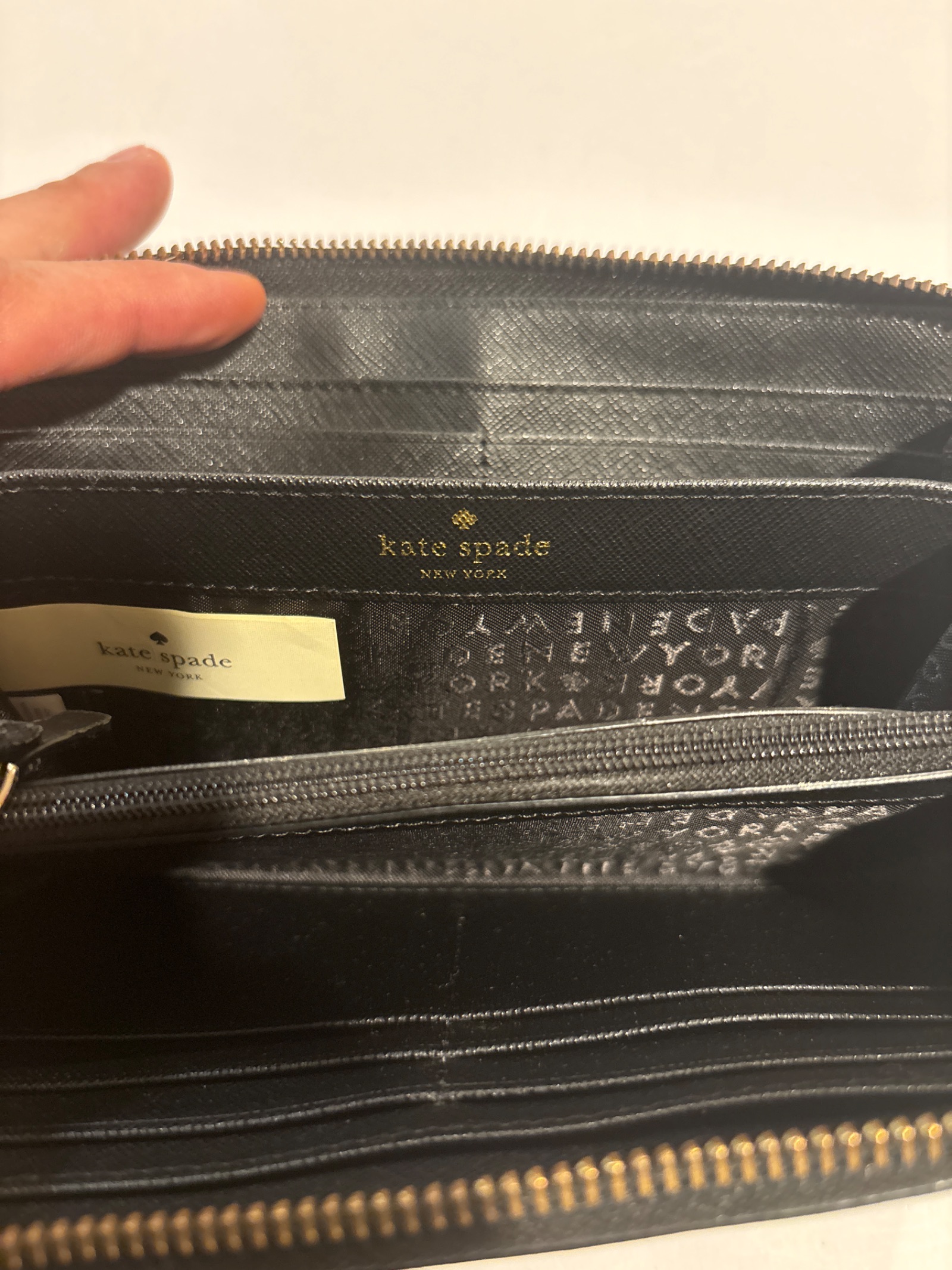 Kate Spade Cameron Street Lacey Black Zippy Wallet — photo 5