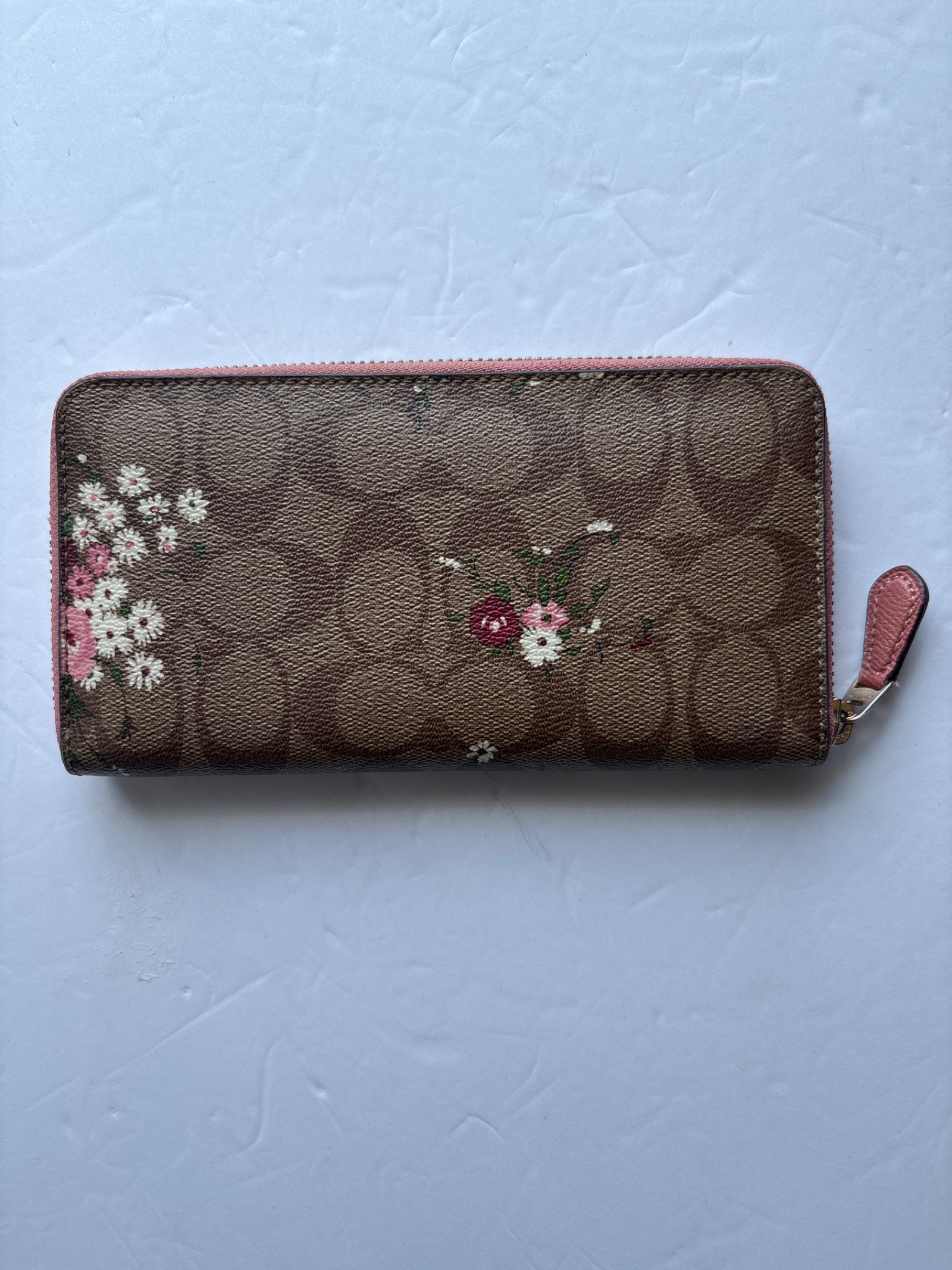 Coach Signature Floral Print Zip Around Wallet — photo 3