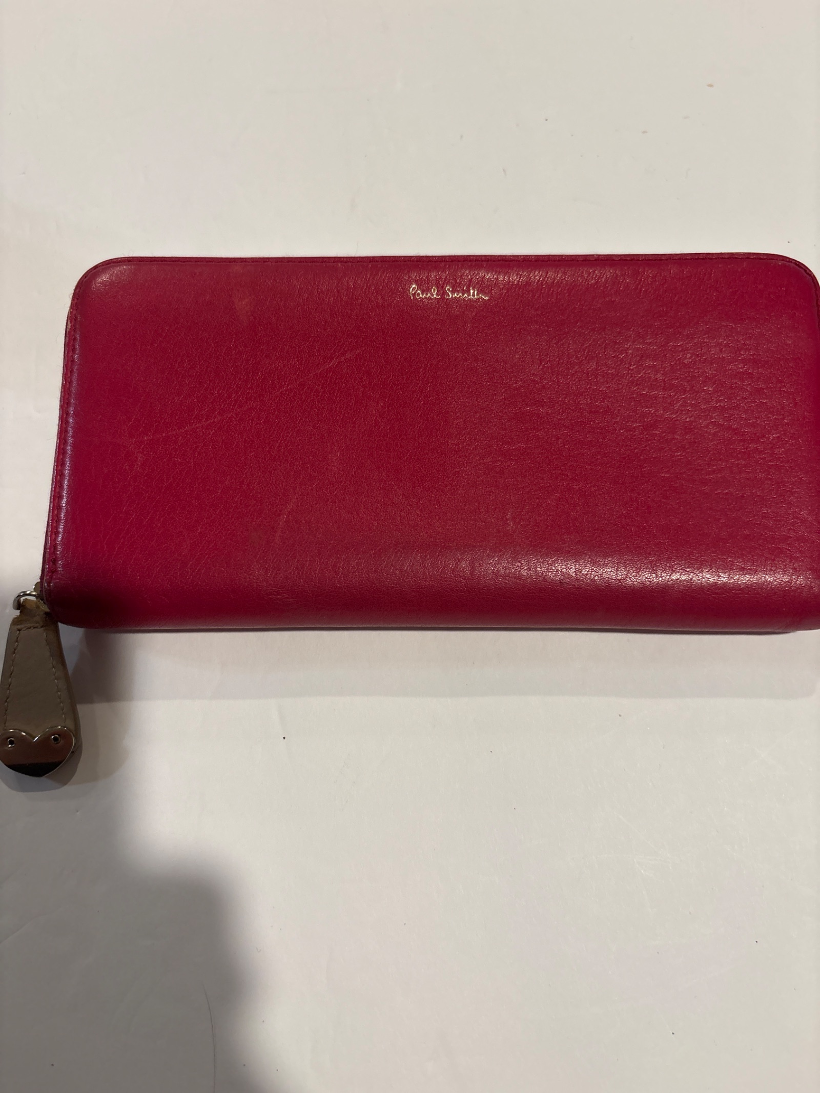 Paul Smith Red Leather L-Zip Around Long Wallet — photo 2