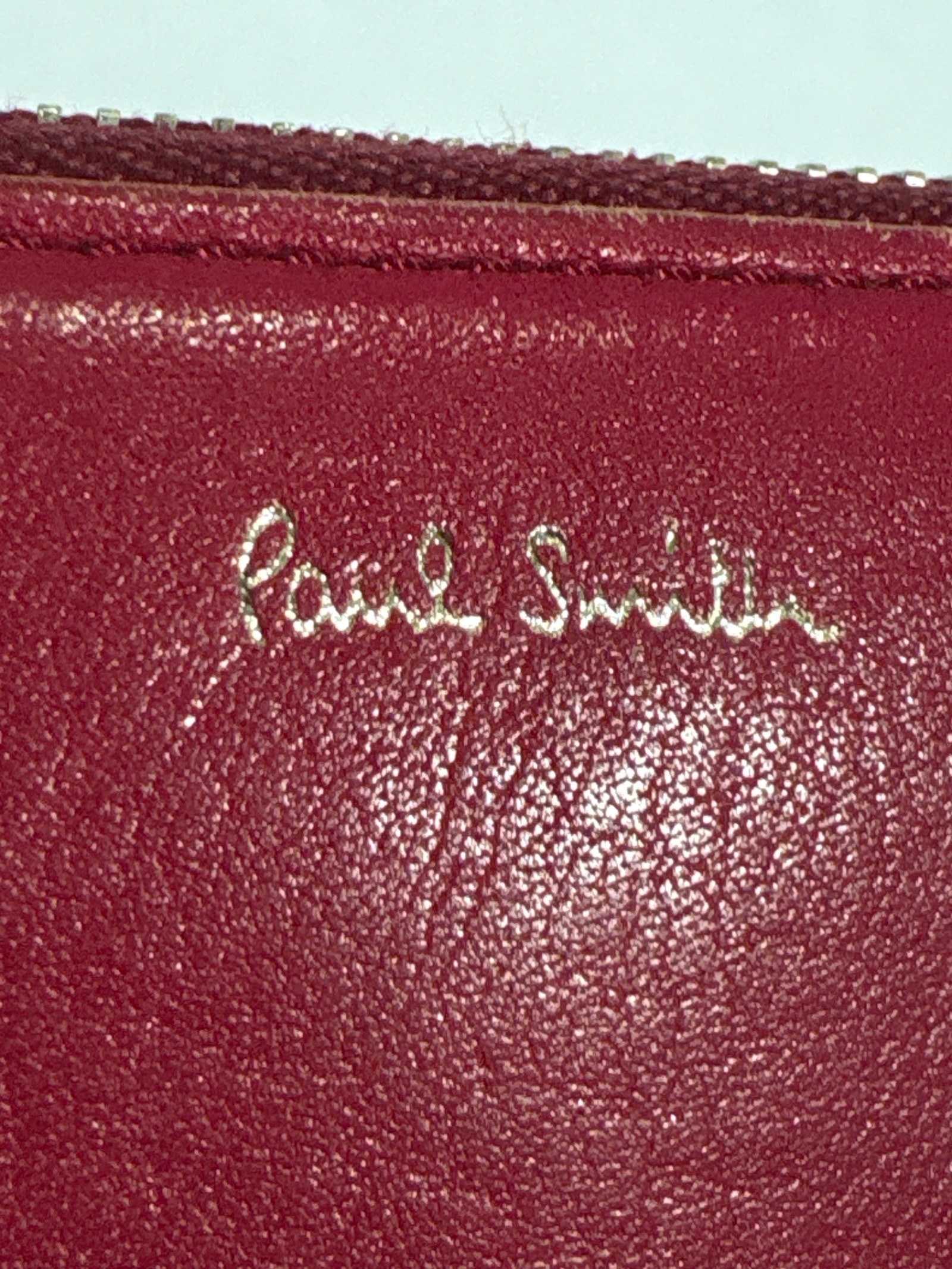 Paul Smith Red Leather L-Zip Around Long Wallet — photo 6