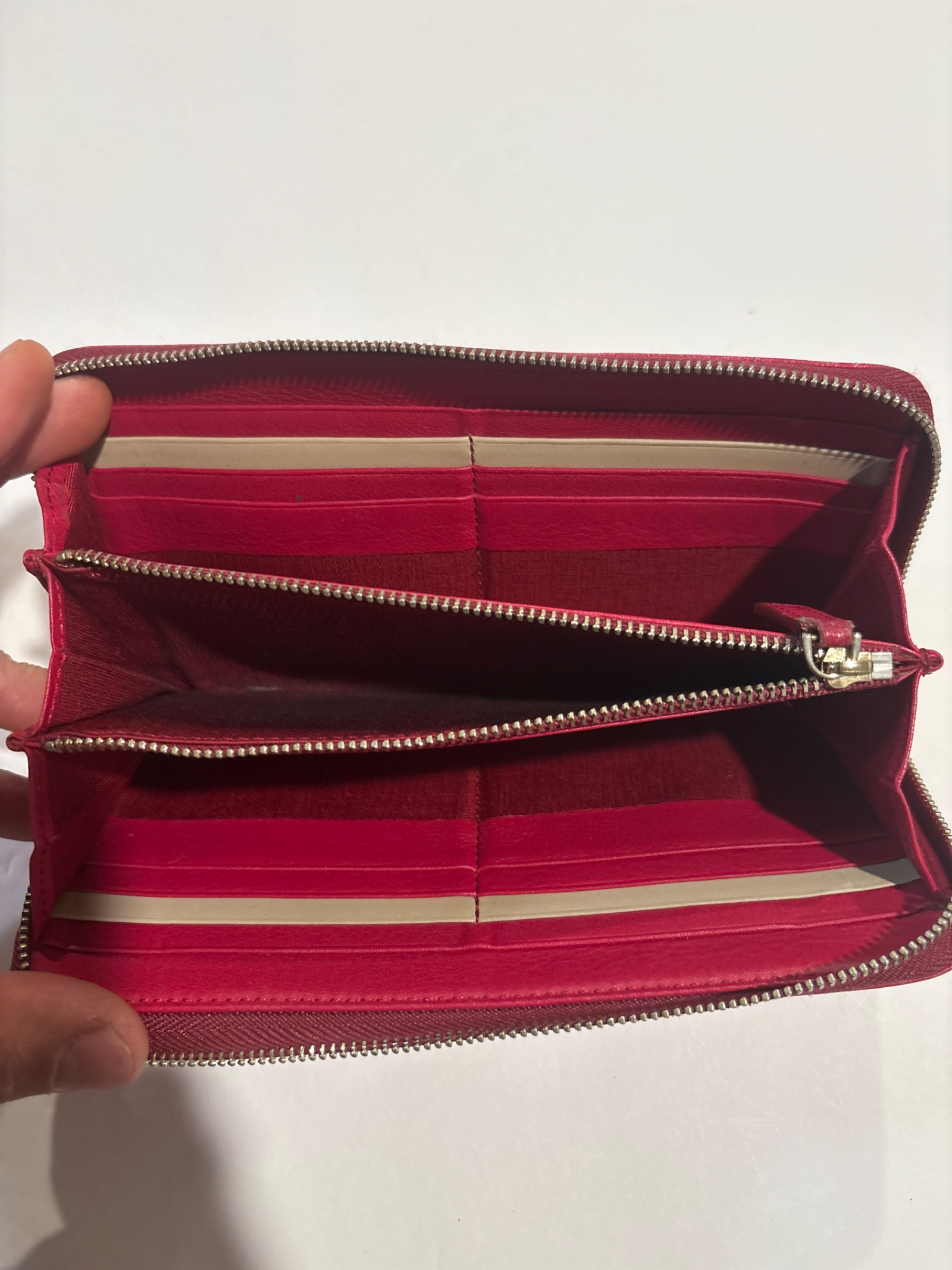 Paul Smith Red Leather L-Zip Around Long Wallet — photo 8