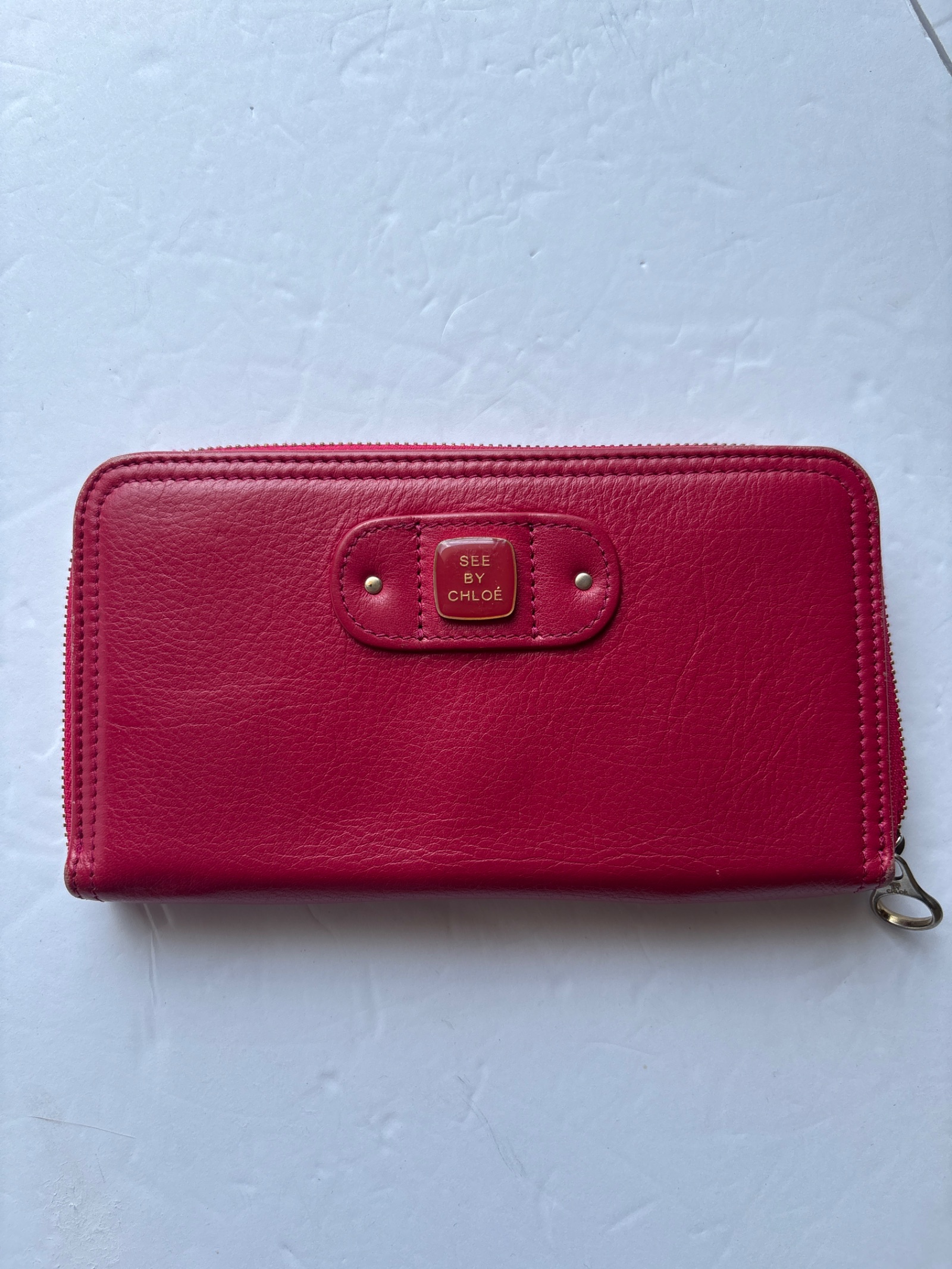 See by Chloé Zip Around Wallet in Pink Leather — photo 2