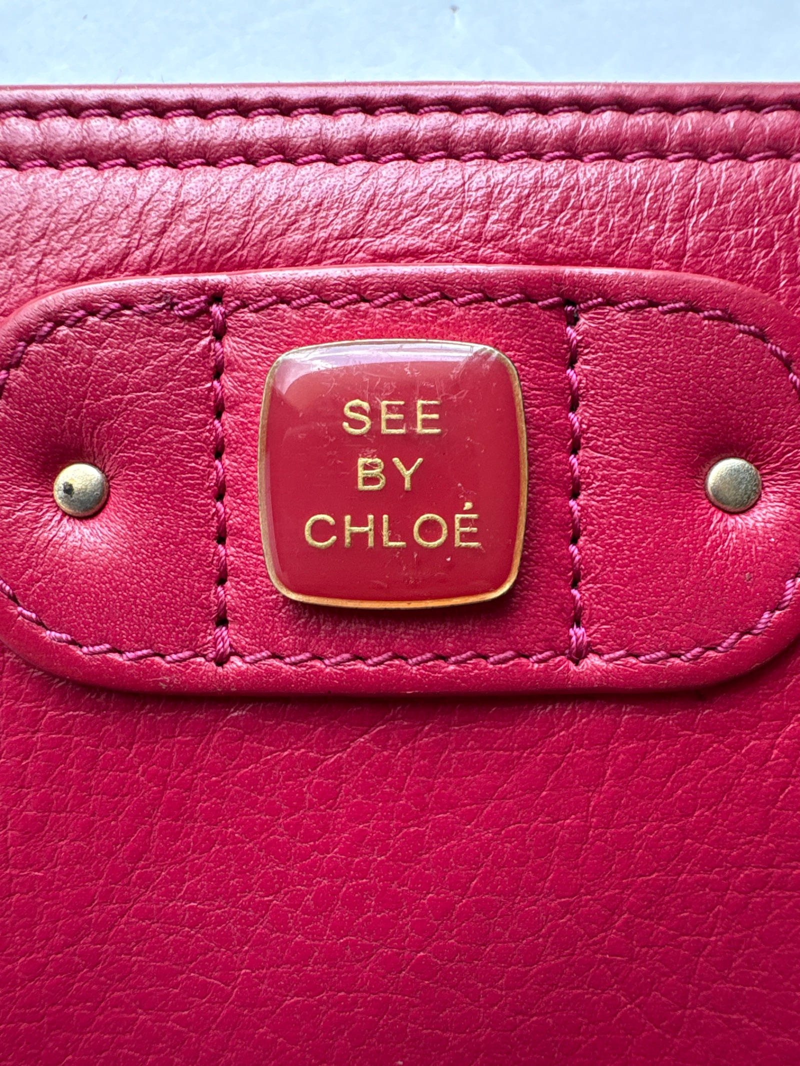 See by Chloé Zip Around Wallet in Pink Leather — photo 4