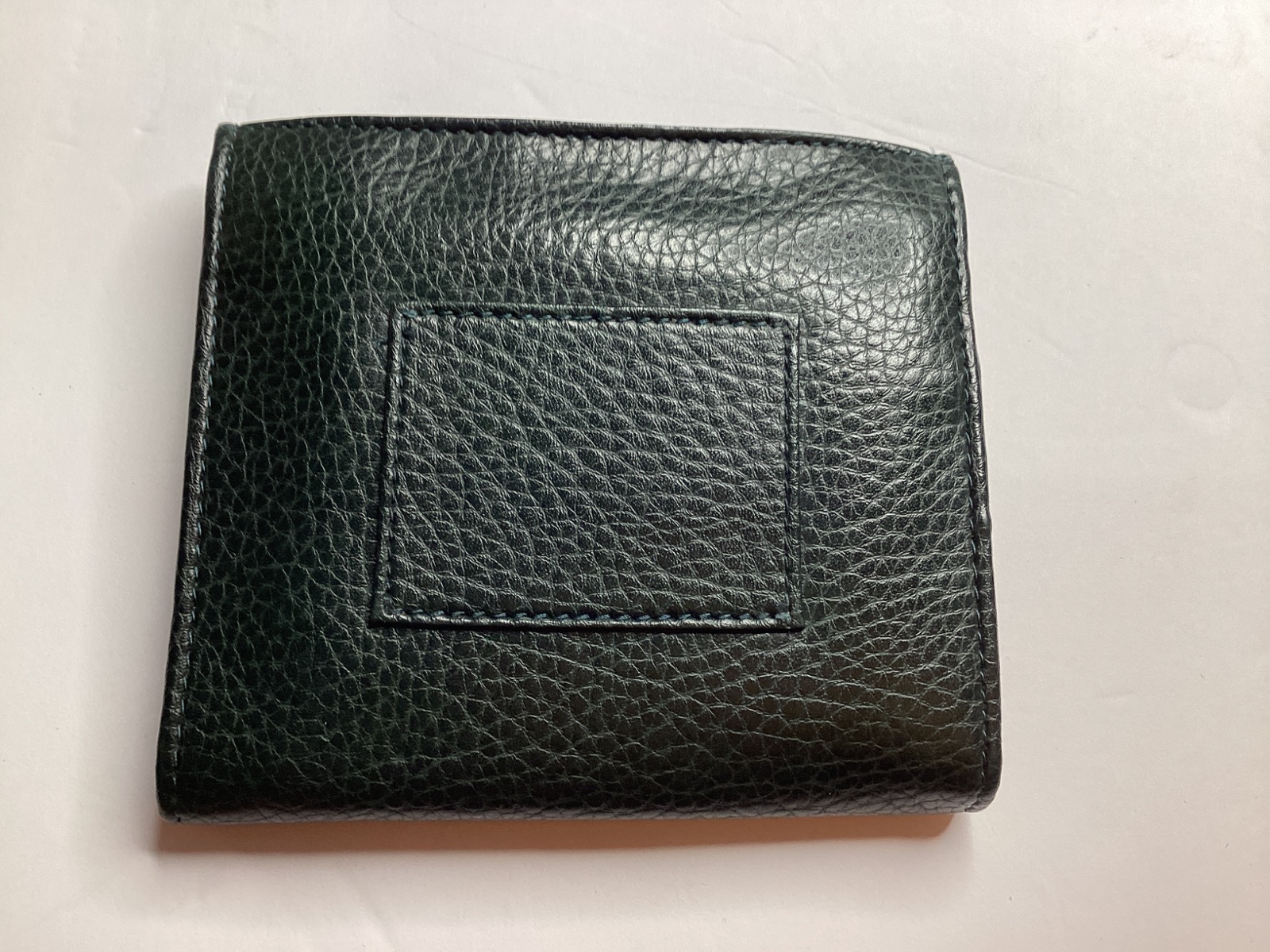 Eiffel Green Leather Trifold Wallet — photo 3