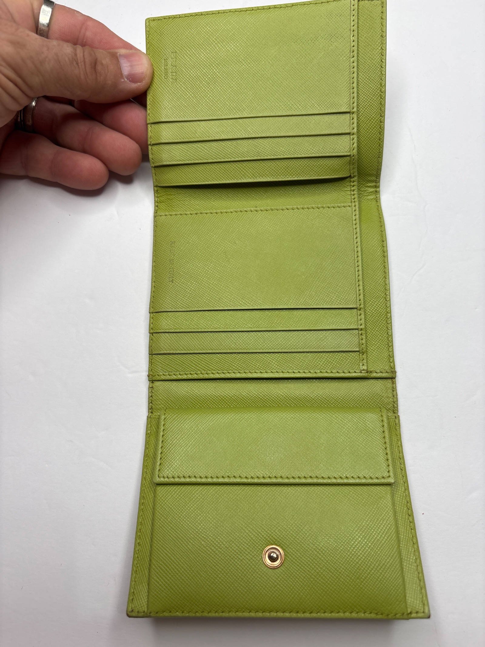 Prada Nylon Wallet in Green — photo 4