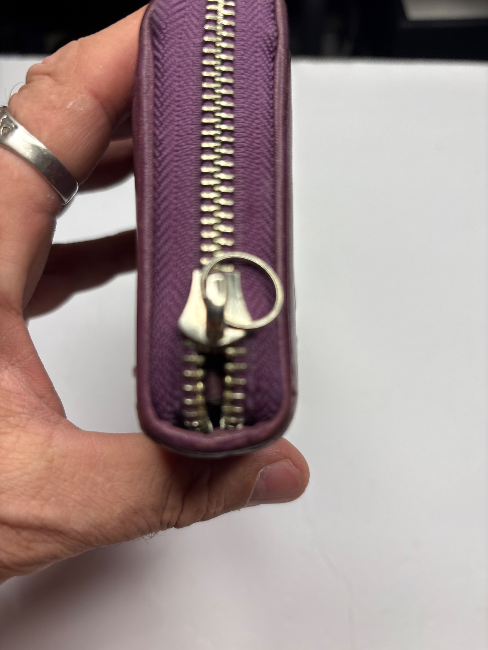 Coach Purple Buckle Zip Around Wallet — photo 5