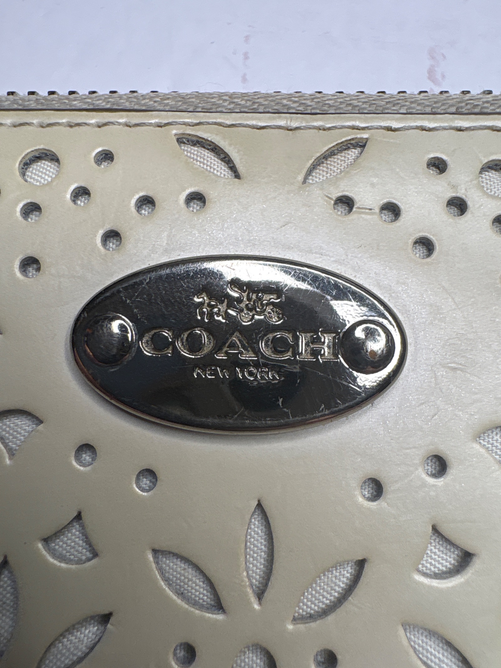 Coach Laser Cut Accordion Zip Wallet — photo 5