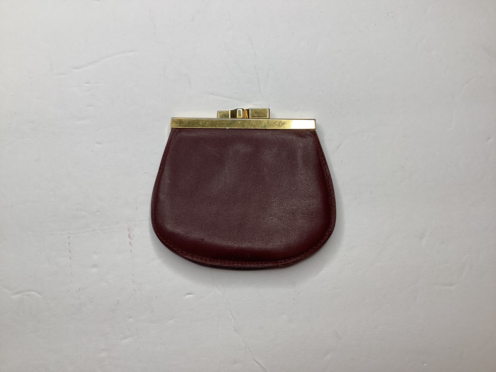 Cartier Must de Cartier Burgundy Leather Coin Purse — photo 3